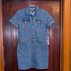 Rewash Brand denim mini dress Size L